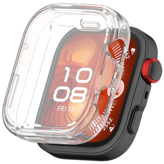 For Huawei Watch Fit 4 Electroplated TPU Full Coverage Watch Protective Case(Transparent) - free shipping - PMC Jewellery - Order now!
