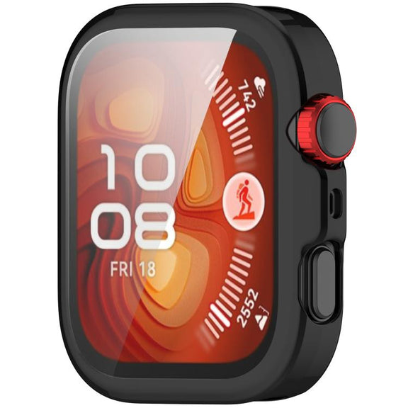 For Huawei Watch Fit 4 Pro Electroplated TPU Full Coverage Watch Protective Case(Black)