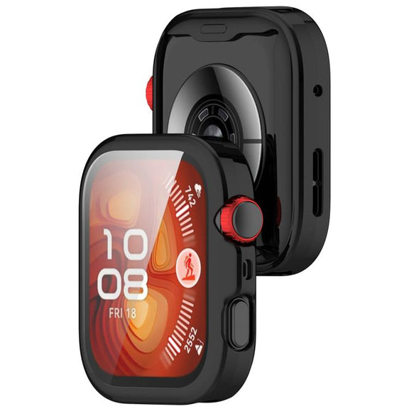 For Huawei Watch Fit 4 Pro Electroplated TPU Full Coverage Watch Protective Case(Black)