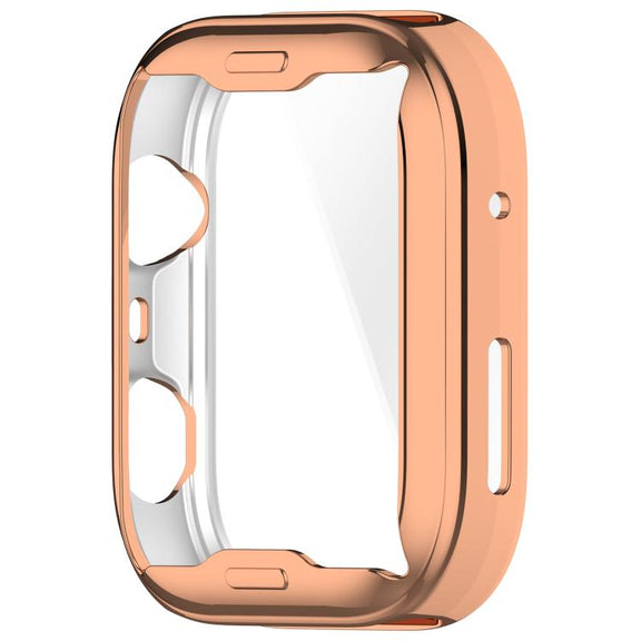 For Huawei Watch Fit 4 Pro Electroplated TPU Full Coverage Watch Protective Case(Rose Gold)
