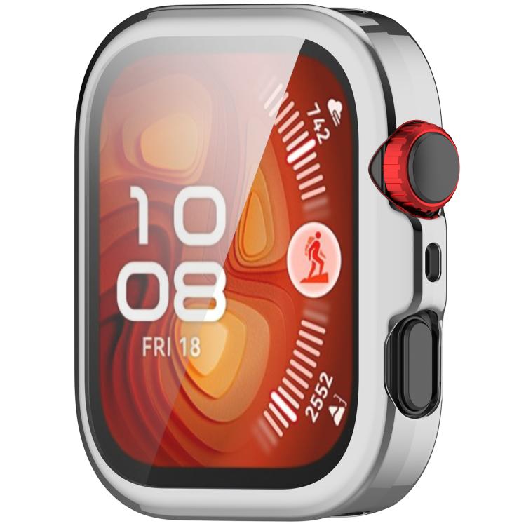 For Huawei Watch Fit 4 Pro Electroplated TPU Full Coverage Watch Protective Case(Silver)