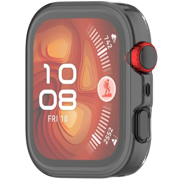 For Huawei Watch Fit 4 Pro Electroplated TPU Full Coverage Watch Protective Case(Transparent)