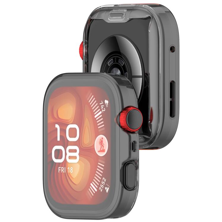 For Huawei Watch Fit 4 Pro Electroplated TPU Full Coverage Watch Protective Case(Transparent)