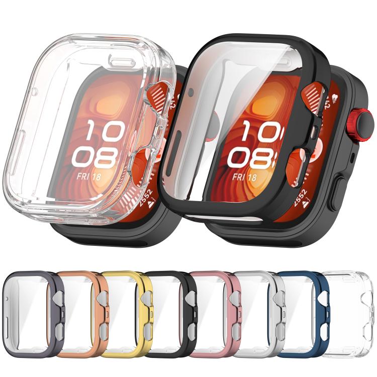 For Huawei Watch Fit 4 Electroplated TPU Full Coverage Watch Protective Case(Pink)