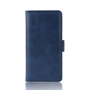 Dual-side Magnetic Buckle Horizontal Flip Leather Case for OPPO Reno 10x Zoom, with Holder & Card Slots & Wallet & Photo Frame(Dark Blue)