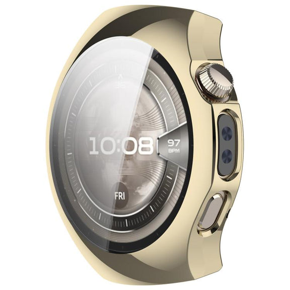 For Huawei Watch 5 42mm Electroplated TPU Full Coverage Watch Protective Case(Light Gold)