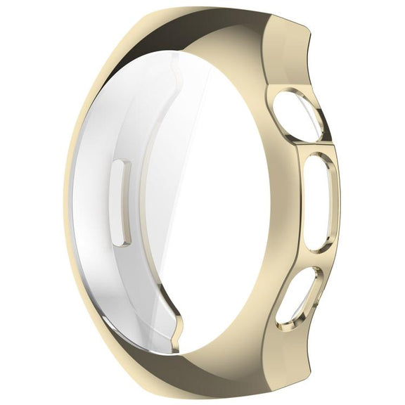 For Huawei Watch 5 42mm Electroplated TPU Full Coverage Watch Protective Case(Light Gold)