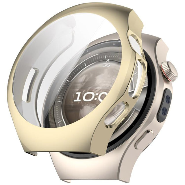 For Huawei Watch 5 42mm Electroplated TPU Full Coverage Watch Protective Case(Light Gold)