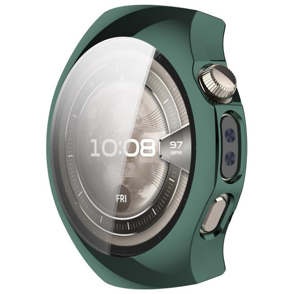 For Huawei Watch 5 42mm Electroplated TPU Full Coverage Watch Protective Case(Green)