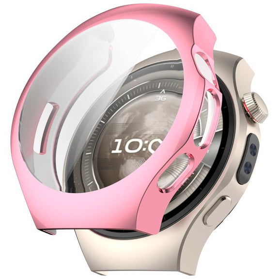 For Huawei Watch 5 42mm Electroplated TPU Full Coverage Watch Protective Case(Pink)