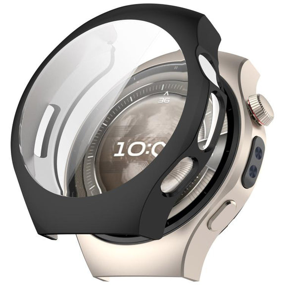 For Huawei Watch 5 42mm Electroplated TPU Full Coverage Watch Protective Case(Black)
