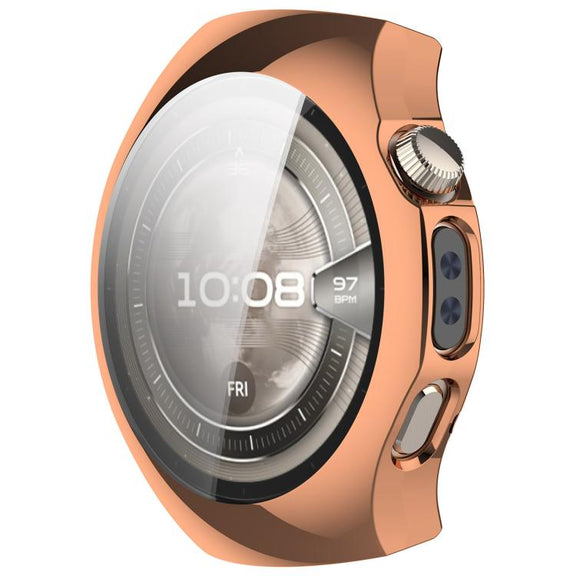 For Huawei Watch 5 42mm Electroplated TPU Full Coverage Watch Protective Case(Rose Gold)