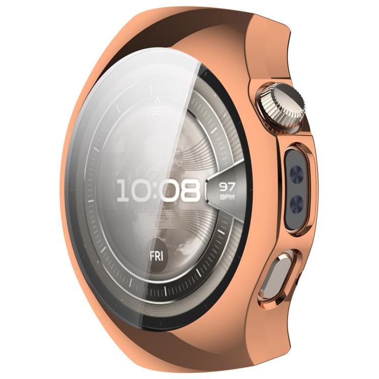 For Huawei Watch 5 42mm Electroplated TPU Full Coverage Watch Protective Case(Rose Gold)