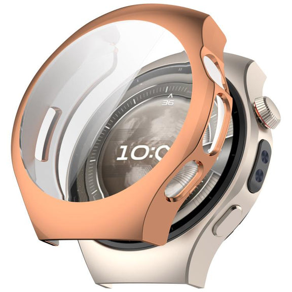 For Huawei Watch 5 42mm Electroplated TPU Full Coverage Watch Protective Case(Rose Gold)
