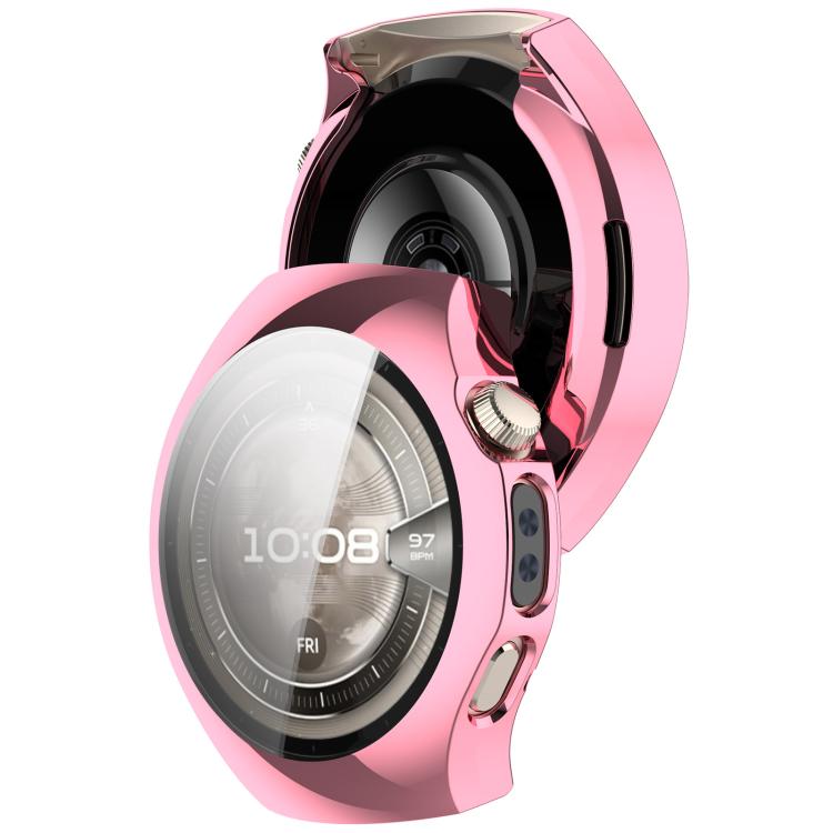 For Huawei Watch 5 46mm Electroplated TPU Full Coverage Watch Protective Case(Pink) - free shipping - PMC Jewellery - Order now!
