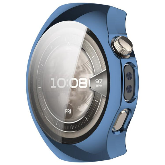 For Huawei Watch 5 46mm Electroplated TPU Full Coverage Watch Protective Case(Blue)