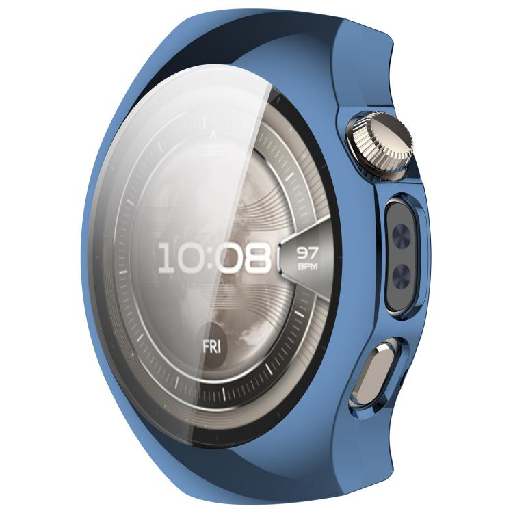 For Huawei Watch 5 46mm Electroplated TPU Full Coverage Watch Protective Case(Blue)