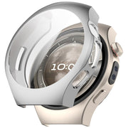 For Huawei Watch 5 46mm Electroplated TPU Full Coverage Watch Protective Case(Silver)