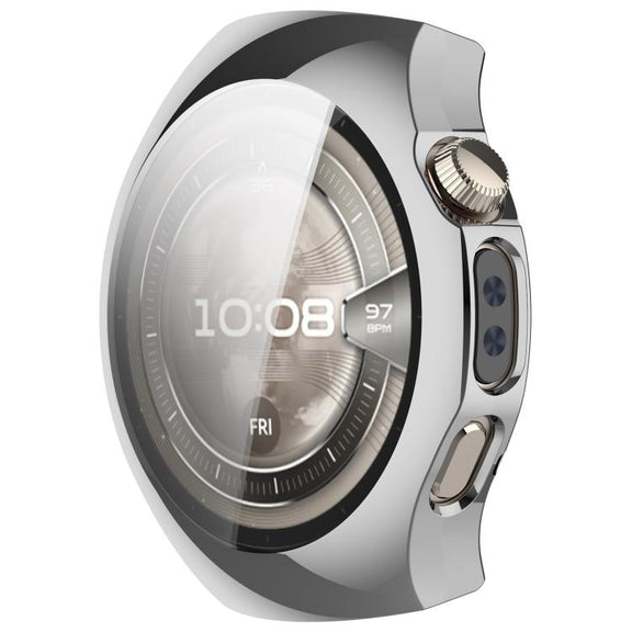 For Huawei Watch 5 46mm Electroplated TPU Full Coverage Watch Protective Case(Silver)