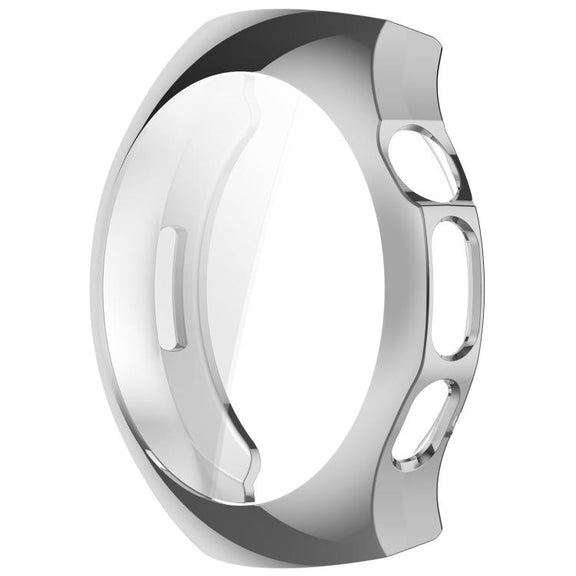 For Huawei Watch 5 46mm Electroplated TPU Full Coverage Watch Protective Case(Silver)
