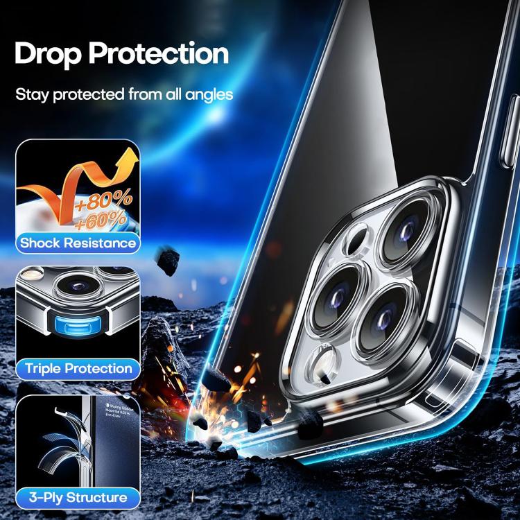 For iPhone 16e Kalebol Highly Transparent PC Hybrid TPU Phone Case - free shipping - PMc TechLife - Order now!