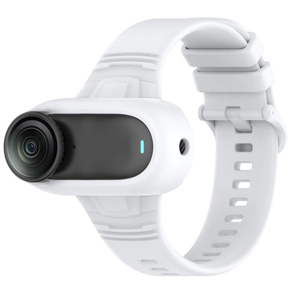 For Insta 360 Go 3 / Go 3S / Go 2 Solid Color Silicone Watch Band(White)
