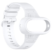 For Insta 360 Go 3 / Go 3S / Go 2 Solid Color Silicone Watch Band(White)