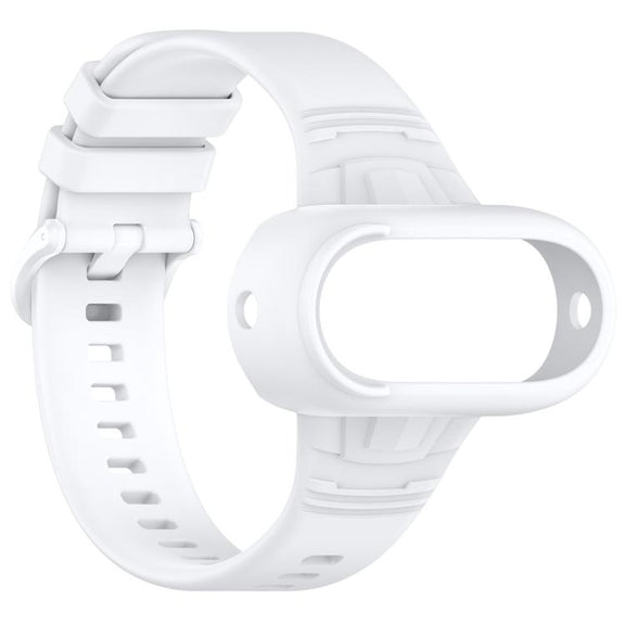 For Insta 360 Go 3 / Go 3S / Go 2 Solid Color Silicone Watch Band(White)