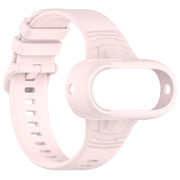 For Insta 360 Go 3 / Go 3S / Go 2 Solid Color Silicone Watch Band(Light Pink)