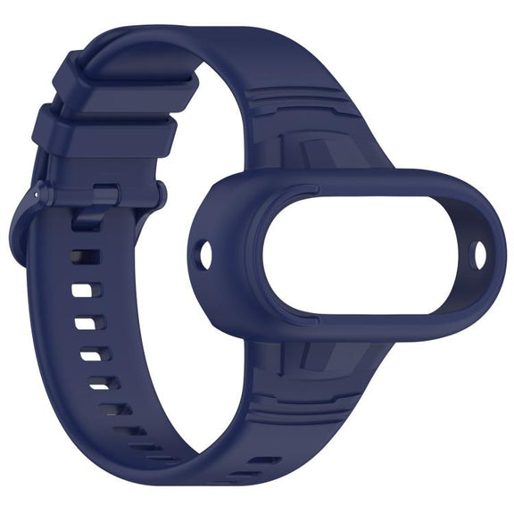 For Insta 360 Go 3 / Go 3S / Go 2 Solid Color Silicone Watch Band(Dark Blue)
