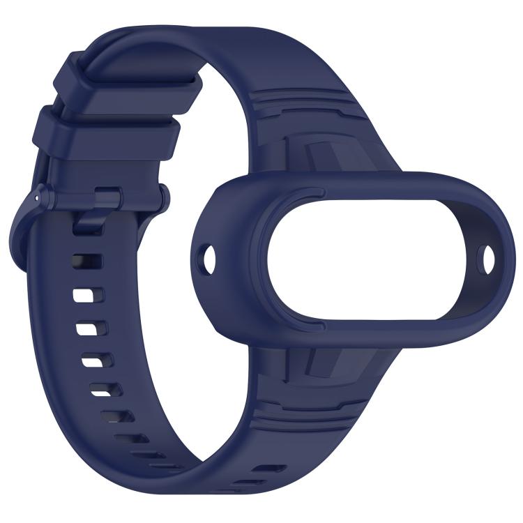 For Insta 360 Go 3 / Go 3S / Go 2 Solid Color Silicone Watch Band(Dark Blue)