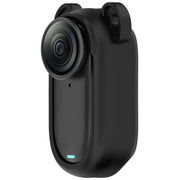 For Insta 360 Go 2 Solid Color Silicone Protective Case(Black)