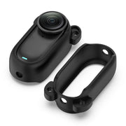For Insta 360 Go 2 Solid Color Silicone Protective Case(Black)