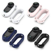 For Insta 360 Go 3S / Go 3  Solid Color Silicone Protective Case(Light Pink)