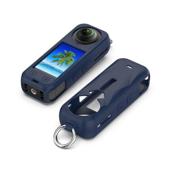 For Insta360 X5 Silicone Protective Case(Midnight Blue)