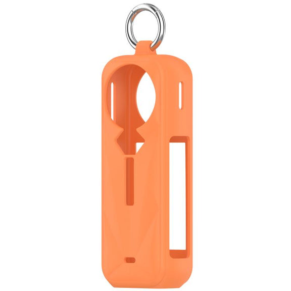 For Insta360 X5 Silicone Protective Case(Orange)