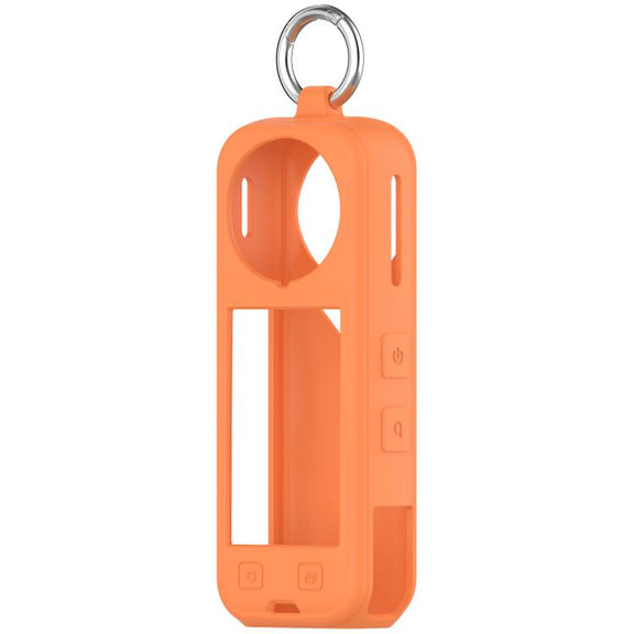For Insta360 X5 Silicone Protective Case(Orange)
