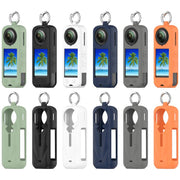 For Insta360 X5 Silicone Protective Case(Orange)
