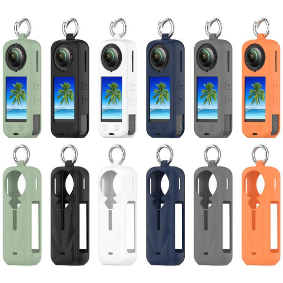 For Insta360 X5 Silicone Protective Case(Ice Lake Green)