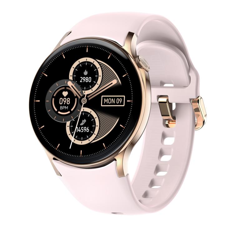 Sense 6 1.43 AMOLED Screen IP68 Waterproof Bluetooth Call Smartwatch Supports Health Monitoring(Pink) - free shipping - PMC TechLife - Order now!