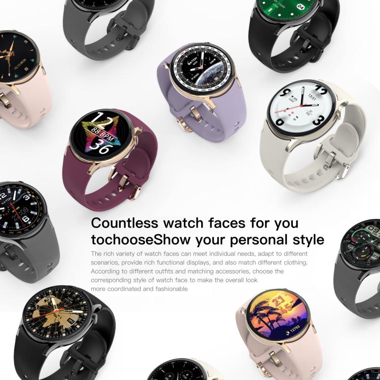 Sense 6 1.43 AMOLED Screen IP68 Waterproof Bluetooth Call Smartwatch Supports Health Monitoring(Pink) - free shipping - PMC TechLife - Order now!