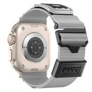 For Apple Watch 46mm / 49mm / 45mm / 44mm Kalebol Braided Nylon Sport Watch Band(Gray)
