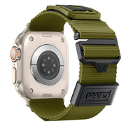 For Apple Watch 42mm / 41mm / 40mm / 38mm Kalebol Braided Nylon Sport Watch Band(Army Green)