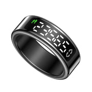 SY01 SIZE 8 Smart Ring, Support Heart Rate / Blood Oxygen / Sleep Monitoring / Multiple Sport Modes(Black)