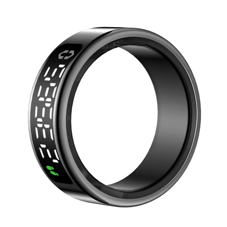 SY01 SIZE 8 Smart Ring, Support Heart Rate / Blood Oxygen / Sleep Monitoring / Multiple Sport Modes(Black)