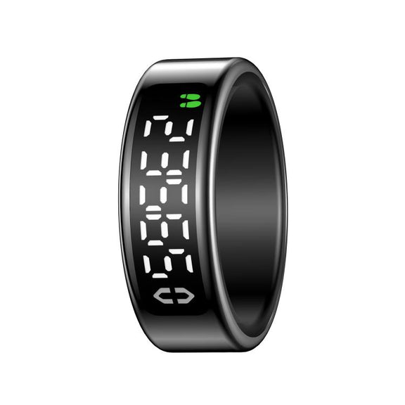 SY01 SIZE 8 Smart Ring, Support Heart Rate / Blood Oxygen / Sleep Monitoring / Multiple Sport Modes(Black)