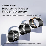 SY01 SIZE 12 Smart Ring, Support Heart Rate / Blood Oxygen / Sleep Monitoring / Multiple Sport Modes(Silver)