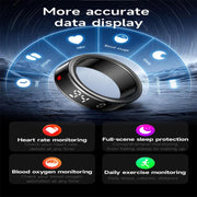 SY01 SIZE 12 Smart Ring, Support Heart Rate / Blood Oxygen / Sleep Monitoring / Multiple Sport Modes(Silver)