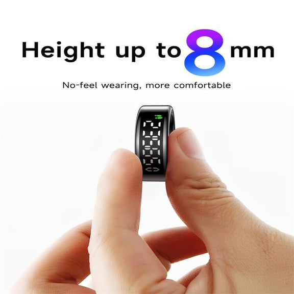 SY01 SIZE 12 Smart Ring, Support Heart Rate / Blood Oxygen / Sleep Monitoring / Multiple Sport Modes(Silver)
