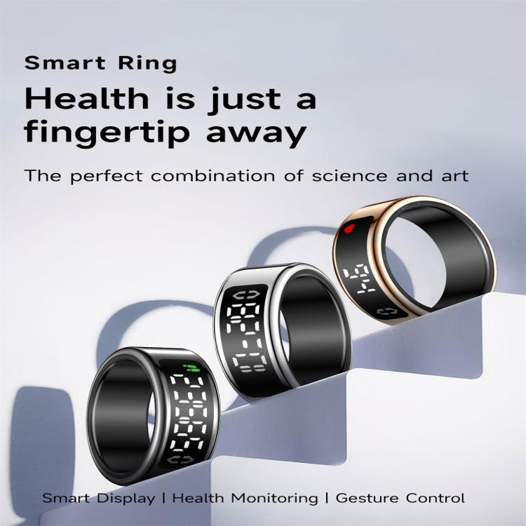 SY01 SIZE 13 Smart Ring, Support Heart Rate / Blood Oxygen / Sleep Monitoring / Multiple Sport Modes(Silver) - free shipping - PMC TechLife - Order now!